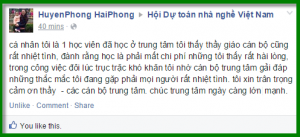 Huyen Phong khen ngoi trung tam dao tao GXD